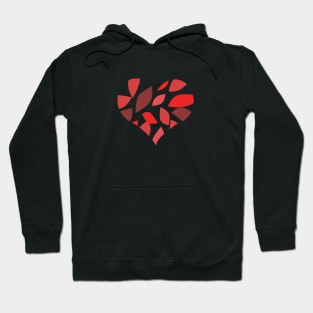 Heart Made of Scattered Leaves Hoodie